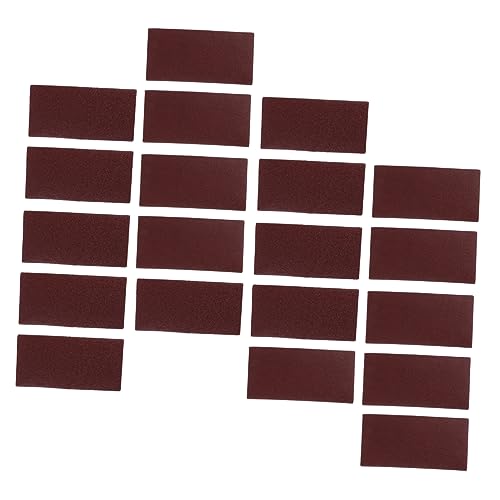 JECOMPRIS 20 Stück Sandpapier Schleifscheibe Scheiben Streugut schleifpapier Polierpads zum Schleifen von Papier Flanell Brown von JECOMPRIS