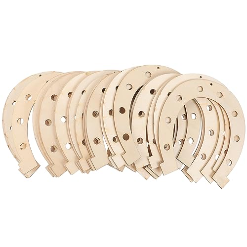 JECOMPRIS 24 Stück Unfertige Hufeisensplitter: Leere Hufeisensplitter Aus Holz 17 8 X 14 8 X 3 Cm Leicht Zu Bemalen Für Diy-Ferienhausdekoration. JECOMPRIS 24 Stück Unfertige Hufeisensplitter: Leere Hufeisensplitter Aus Holz 17 8 X 14 8 X 3 Cm Leicht Zu Bemalen Für Diy-Ferienhausdekoration. von JECOMPRIS