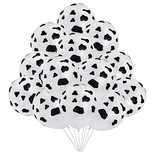 JECOMPRIS 25 Stück Kuh Luftballons mit Lustigem Kuh Design für Kindergeburtstage und Cowboy Mottopartys für Unvergessliche Feiern und Fotos JECOMPRIS 25 Stück Kuh Luftballons mit Lustigem Kuh Design für Kindergeburtstage und Cowboy Mottopartys für Unvergessliche Feiern und Fotos von JECOMPRIS