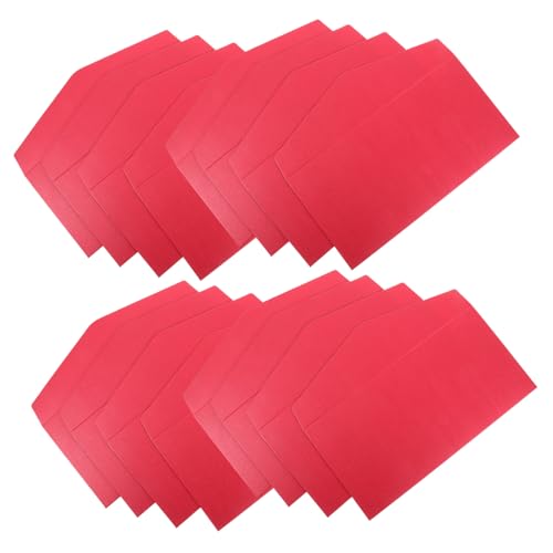 JECOMPRIS 25 Stück Teiliges Rote Briefumschläge aus Papier Multifunktionale Hochzeitsumschläge für Einladungen Geburtstagsfeiern Jubiläen und Festliche Anlässe von JECOMPRIS