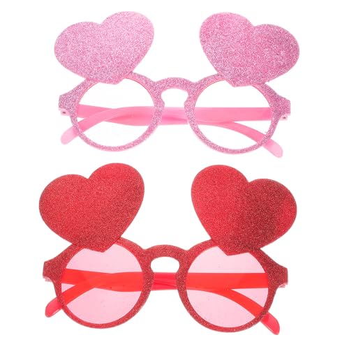 JECOMPRIS 2Stücke Herzbrille für Junggesellenabschied Lustige Partybrille für Fotoshootings und Feierlichkeiten Handwerkskunst Leicht und Bequem JECOMPRIS 2Stücke Herzbrille für Junggesellenabschied Lustige Partybrille für Fotoshootings und Feierlichkeiten Handwerkskunst Leicht und Bequem von JECOMPRIS