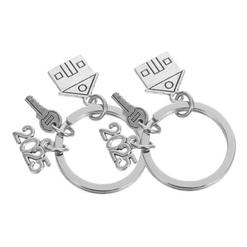 JECOMPRIS 2pcs Hauswarming Keyring Housewarming Schlüsselbund Anhänger Schlüsselbund Hauswarming Schlüsselringdekoration Für Freunde Paar von JECOMPRIS