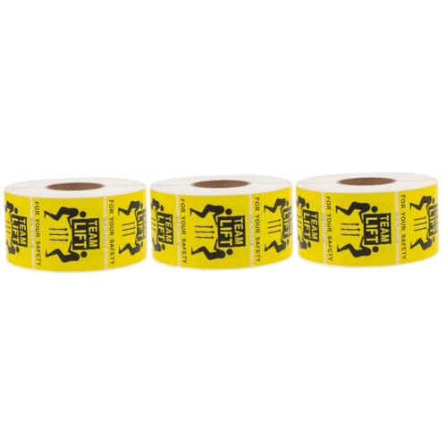 JECOMPRIS 3 Rollen Schweres Warnlabel Schlüsselanhänger Mit Etiketten Team-lift-etikett Für Schwere Pakete Team-lift-label Ziehen Um Team-lift-versandetikett Aufkleber JECOMPRIS 3 Rollen Schweres Warnlabel Schlüsselanhänger Mit Etiketten Team-lift-etikett Für Schwere Pakete Team-lift-label Ziehen Um Team-lift-versandetikett Aufkleber von JECOMPRIS