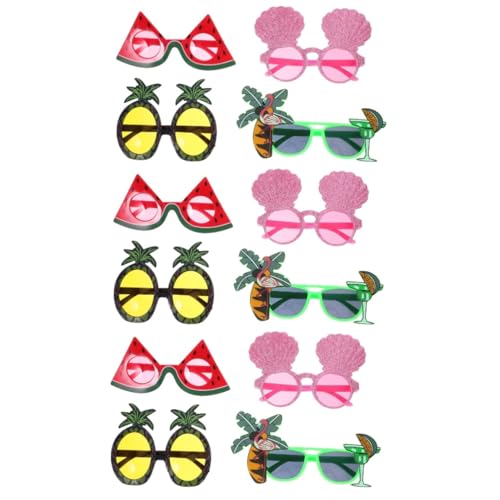 JECOMPRIS 3 Sätze Hawaiian Partybrille Lustige Sonnenbrillen Für Strandpartys Foto Requisiten Mit Bunten Designs Ananas Kokosnuss Wassermelone Glitzer Erwachsene Und 4 Stück * 3 JECOMPRIS 3 Sätze Hawaiian Partybrille Lustige Sonnenbrillen Für Strandpartys Foto Requisiten Mit Bunten Designs Ananas Kokosnuss Wassermelone Glitzer Erwachsene Und 4 Stück * 3 von JECOMPRIS
