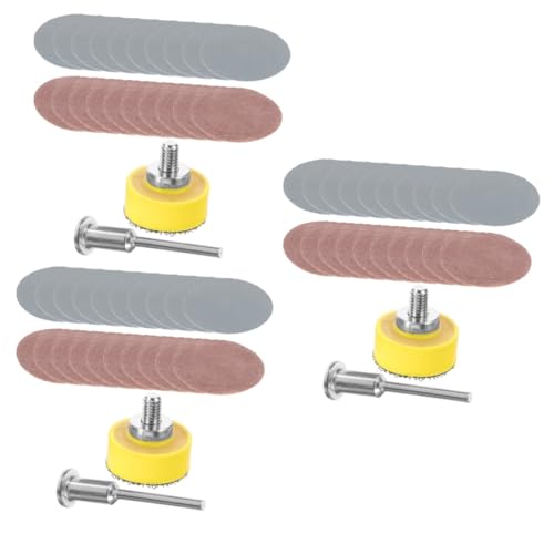 JECOMPRIS 3 Sets Poliertes Und Mattes Schleifpapier Schleifpapier Für Schleifmaschinen Aluminium Rad Polierset Schleifpapier Bohrer Schleifwerkzeuge Schleifpapier Pad Polierpads von JECOMPRIS