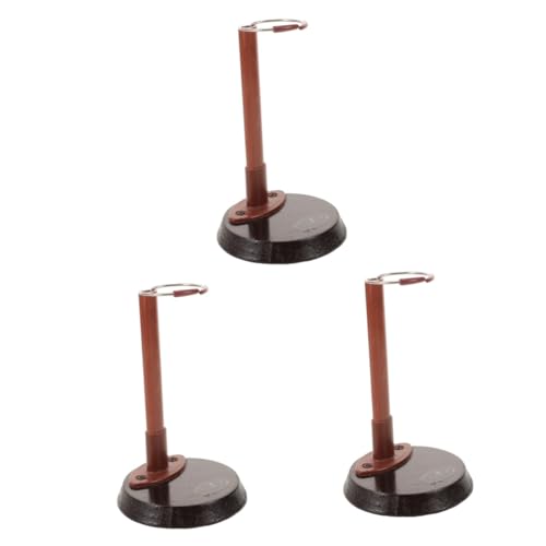 JECOMPRIS 3 Stück Figurenständer Puppenständer Anzeige Puppenträger Stand Puppen für Display-Ständer Ständer für Puppen Holz Brown JECOMPRIS 3 Stück Figurenständer Puppenständer Anzeige Puppenträger Stand Puppen für Display-Ständer Ständer für Puppen Holz Brown von JECOMPRIS