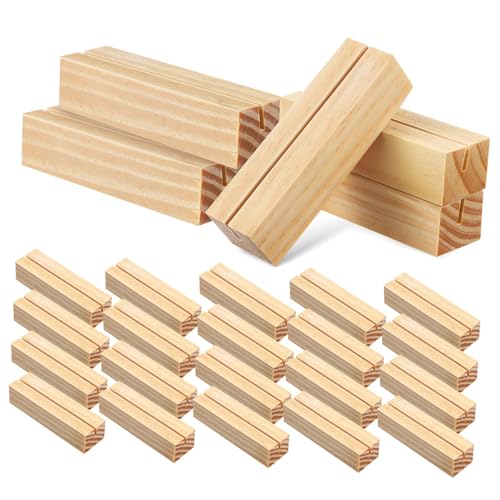 JECOMPRIS 30 Stück Teiliges Holz Tischkartenhalter mit Stabilem Stand Rustikal Gestaltete Kartenhalter für Hochzeit Bankett Restaurant und Büro Platzsparende Namensschild Aufsteller aus JECOMPRIS 30 Stück Teiliges Holz Tischkartenhalter mit Stabilem Stand Rustikal Gestaltete Kartenhalter für Hochzeit Bankett Restaurant und Büro Platzsparende Namensschild Aufsteller aus von JECOMPRIS