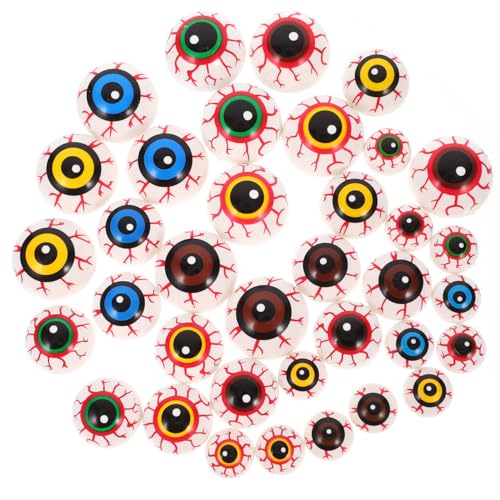 JECOMPRIS 36 Stück Falsche Halloween-Augäpfel: Gruselige Plastikaugenbälle Für Kinder Und Erwachsene Halloween-Party Terror-Requisiten Dekoration 3 Größen JECOMPRIS 36 Stück Falsche Halloween-Augäpfel: Gruselige Plastikaugenbälle Für Kinder Und Erwachsene Halloween-Party Terror-Requisiten Dekoration 3 Größen von JECOMPRIS