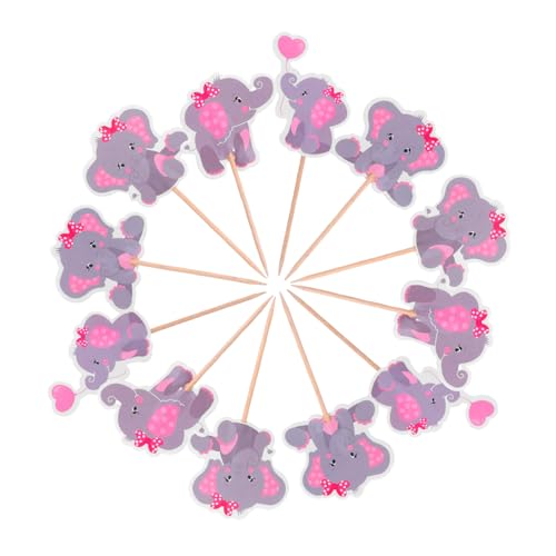 JECOMPRIS 36 Stück Tierische Cupcake-picks Alles Gute Zum Geburtstagstorte Toper Elefanten-kuchen- Babyparty -kuchen -topper Partyzubehör Für Die Babyparty Bambus Rosa JECOMPRIS 36 Stück Tierische Cupcake-picks Alles Gute Zum Geburtstagstorte Toper Elefanten-kuchen- Babyparty -kuchen -topper Partyzubehör Für Die Babyparty Bambus Rosa von JECOMPRIS