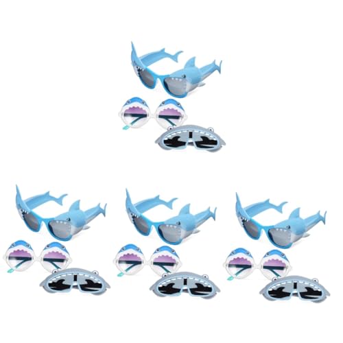 JECOMPRIS 4 Sätze Schnorchel Sonnenbrillen Pack Lustige Hai Brillen Für Kreative Party Zubehör Für Themenfeiern Langlebig Und Robust Für Strand Und Feiern 3 Paar * 4 JECOMPRIS 4 Sätze Schnorchel Sonnenbrillen Pack Lustige Hai Brillen Für Kreative Party Zubehör Für Themenfeiern Langlebig Und Robust Für Strand Und Feiern 3 Paar * 4 von JECOMPRIS