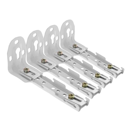 JECOMPRIS 4 Stück Gardinenhalterung Halterungen für Gardinenstangen Unterstützung Metallvorhangstütze Schwerlast -Vorhangstrecke unterstützt Metall -Drapery -Spurhalter Abs Weiß JECOMPRIS 4 Stück Gardinenhalterung Halterungen für Gardinenstangen Unterstützung Metallvorhangstütze Schwerlast -Vorhangstrecke unterstützt Metall -Drapery -Spurhalter Abs Weiß von JECOMPRIS