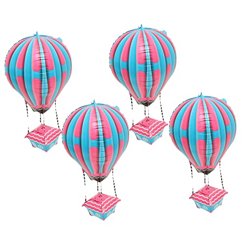 JECOMPRIS 4 Stück Heißluftballon Dekorationen Aluminium Folienballons für Geburtstagsfeiern Shower Hochzeiten Türkischer Heißluftballon für Festliche Anlässe JECOMPRIS 4 Stück Heißluftballon Dekorationen Aluminium Folienballons für Geburtstagsfeiern Shower Hochzeiten Türkischer Heißluftballon für Festliche Anlässe von JECOMPRIS