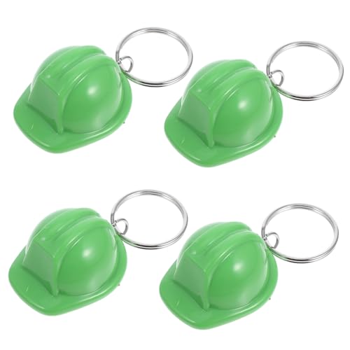 JECOMPRIS 4 Stück Mini Bauhelm Schlüsselanhänger Stylische Robuste Sicherheitshelme für Geburtstags und Weihnachtsfeiern Bau Themen Partygeschenke Tragbar und Langlebig von JECOMPRIS