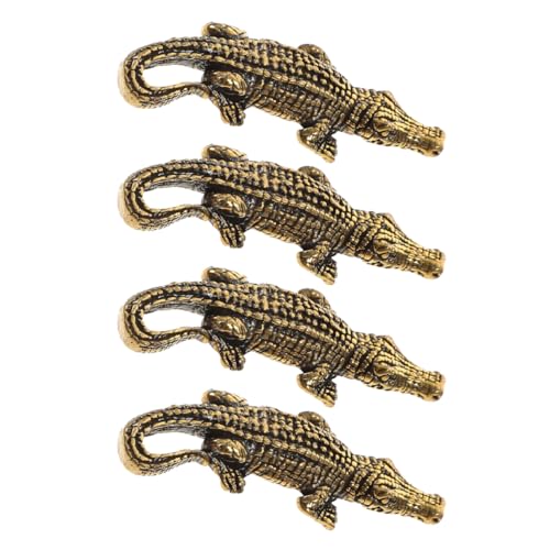JECOMPRIS 4 Stück Miniatur Krokodil Figur für Tischdekoration Vintage Alligator Ornament Langlebiges Teepet für Stilvolle Wohnräume JECOMPRIS 4 Stück Miniatur Krokodil Figur für Tischdekoration Vintage Alligator Ornament Langlebiges Teepet für Stilvolle Wohnräume von JECOMPRIS