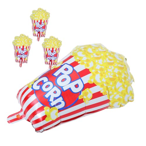 JECOMPRIS 4 Stück Popcornballon Partyversorgung Partydekorationen Zum Thema Film Filmpartydekorationen Popcorn Party Bevorzugt Geburtstagsfeier Snack Dekorationen Ballondekor Aluminiumfolie JECOMPRIS 4 Stück Popcornballon Partyversorgung Partydekorationen Zum Thema Film Filmpartydekorationen Popcorn Party Bevorzugt Geburtstagsfeier Snack Dekorationen Ballondekor Aluminiumfolie von JECOMPRIS