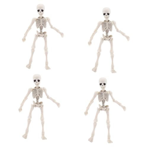 JECOMPRIS 4 Stück Skelett Mann Modell Skelett Spielzeug Skelett Requisiten Halloween Menschliches Skelett Spukhaus Requisiten Puppenkörper Mini Skelett Halloween Skelett Figuren JECOMPRIS 4 Stück Skelett Mann Modell Skelett Spielzeug Skelett Requisiten Halloween Menschliches Skelett Spukhaus Requisiten Puppenkörper Mini Skelett Halloween Skelett Figuren von JECOMPRIS