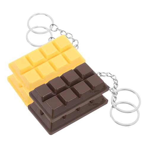 JECOMPRIS 4 Stück Teiliges Realistischer Schokoladen Schlüsselanhänger mit Robustem Material Valentinstag Dekoration Süßes für Taschen Autoschlüssel und Party Belohnungsfüller JECOMPRIS 4 Stück Teiliges Realistischer Schokoladen Schlüsselanhänger mit Robustem Material Valentinstag Dekoration Süßes für Taschen Autoschlüssel und Party Belohnungsfüller von JECOMPRIS