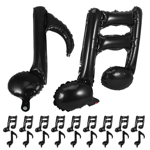 JECOMPRIS 40 Stück Musiknoten-Luftballons – Musik-Party-Dekorationen – Aluminiumfolien-Luftballons für Geburtstags-, Hochzeits-, Baby-/Brautparty-Feiern, Schwarz JECOMPRIS 40 Stück Musiknoten-Luftballons – Musik-Party-Dekorationen – Aluminiumfolien-Luftballons für Geburtstags-, Hochzeits-, Baby-/Brautparty-Feiern, Schwarz von JECOMPRIS