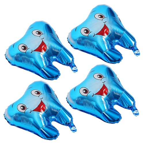 JECOMPRIS 4Stücke Shower Zahnballons Lustige Folienballons für Partys Aluminiumfolie Cartoon Design Dekoration für Babypartys Geburtstagsfeiern und Besondere Anlässe JECOMPRIS 4Stücke Shower Zahnballons Lustige Folienballons für Partys Aluminiumfolie Cartoon Design Dekoration für Babypartys Geburtstagsfeiern und Besondere Anlässe von JECOMPRIS
