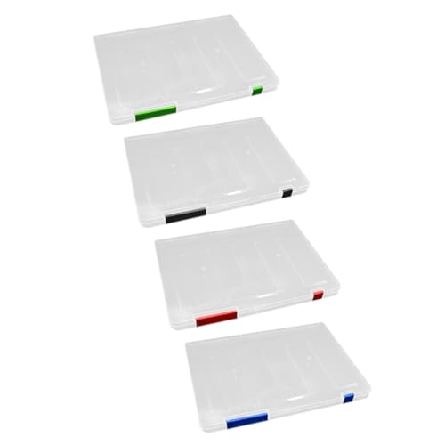 JECOMPRIS 4stücke Teiliges Dokumentenboxen Tragbare Aktenordner Dokumente Transparente Aufbewahrungskästen Für Büro Und Reisen von JECOMPRIS