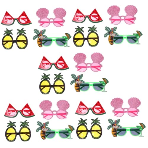 JECOMPRIS 5 Sätze Hawaiian Party Sonnenbrillen Lustige Fotorequisiten Für Sommerfestivals Karneval Und Designs Mit Ananas Kokosnuss Wassermelone Und Glitzer Für Erwachsene 4 Stück * 5 JECOMPRIS 5 Sätze Hawaiian Party Sonnenbrillen Lustige Fotorequisiten Für Sommerfestivals Karneval Und Designs Mit Ananas Kokosnuss Wassermelone Und Glitzer Für Erwachsene 4 Stück * 5 von JECOMPRIS