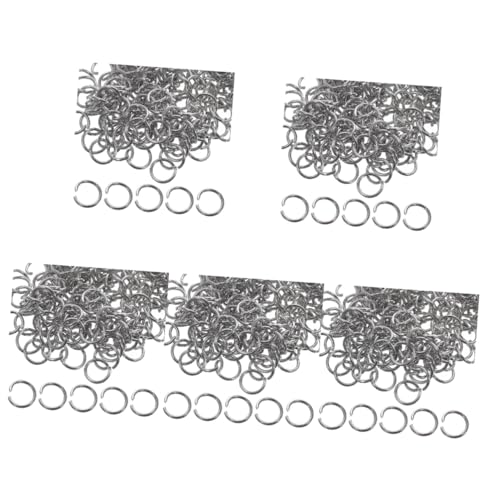 JECOMPRIS 5 Sätze Rostfreier Stahlöffnungsring Herstellung Verstellbare Ringe Schmuck Schließungen Biegeringe Aus Edelstahl Sprungringe Armband Machen Biegering Silber 200 Stück * 5 JECOMPRIS 5 Sätze Rostfreier Stahlöffnungsring Herstellung Verstellbare Ringe Schmuck Schließungen Biegeringe Aus Edelstahl Sprungringe Armband Machen Biegering Silber 200 Stück * 5 von JECOMPRIS