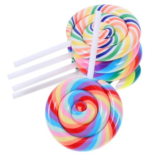 JECOMPRIS 5 Stück Simulierte weiche Keramiklollipop Lutscherpropten gefälschte Süßigkeiten-Requisiten Jumbo-Lutscher lebensechte Lutscher-Requisite Lollipop- Charme Lutscher Polymer-Ton JECOMPRIS 5 Stück Simulierte weiche Keramiklollipop Lutscherpropten gefälschte Süßigkeiten-Requisiten Jumbo-Lutscher lebensechte Lutscher-Requisite Lollipop- Charme Lutscher Polymer-Ton von JECOMPRIS