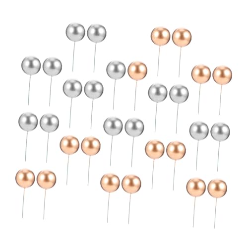 JECOMPRIS 50 Stück Dekorative Tortenstecker Schaumkugeln für Geburtstags und Hochzeitsfeiern Vielseitige Tortendekoration Wiederverwendbare und Praktische Cake Topper von JECOMPRIS