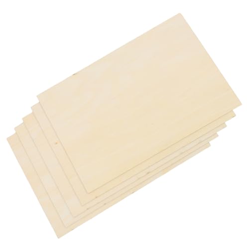 JECOMPRIS 50 Stück Handgefertigtes Lindenholzbrett Schneidebrett-Kit Beige von JECOMPRIS