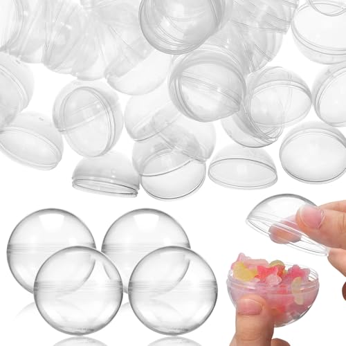 JECOMPRIS 50 Stück Plastikkugeln Zum BefüLlen:55mm Durchsichtige Kleine Runde Kapseln für Weihnachtsschmuck Kaugummiautomat Party Preise Durchsichtige JECOMPRIS 50 Stück Plastikkugeln Zum BefüLlen:55mm Durchsichtige Kleine Runde Kapseln für Weihnachtsschmuck Kaugummiautomat Party Preise Durchsichtige von JECOMPRIS