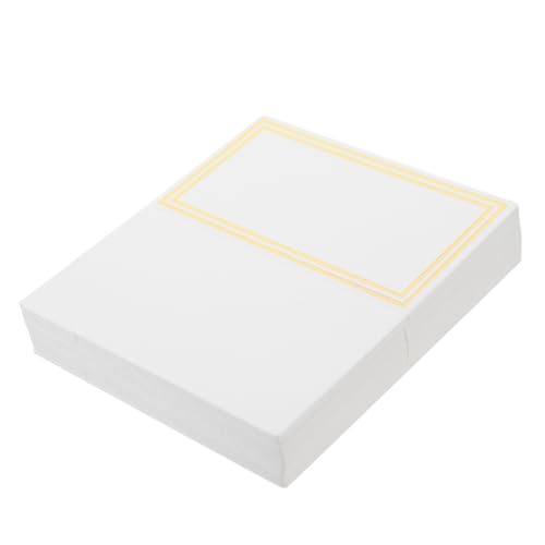 JECOMPRIS 50 Stück Platzkarten mit Gold und Silberfolie Tischkarten für Hochzeiten und Feiern Tischdekoration für Ihre Einfach Aufzustellen und Praktisch von JECOMPRIS