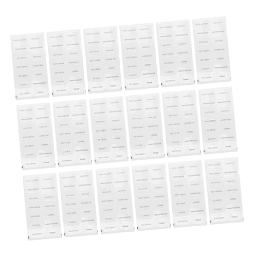 JECOMPRIS 50 Stück Reiseflasche Etikett Bad Ästhetisch Spender Toilettenartikel Vorgedruckt Abziehbild Organisieren Für Hautpflege Veranstalter Reisen Aufkleber Pvc JECOMPRIS 50 Stück Reiseflasche Etikett Bad Ästhetisch Spender Toilettenartikel Vorgedruckt Abziehbild Organisieren Für Hautpflege Veranstalter Reisen Aufkleber Pvc von JECOMPRIS