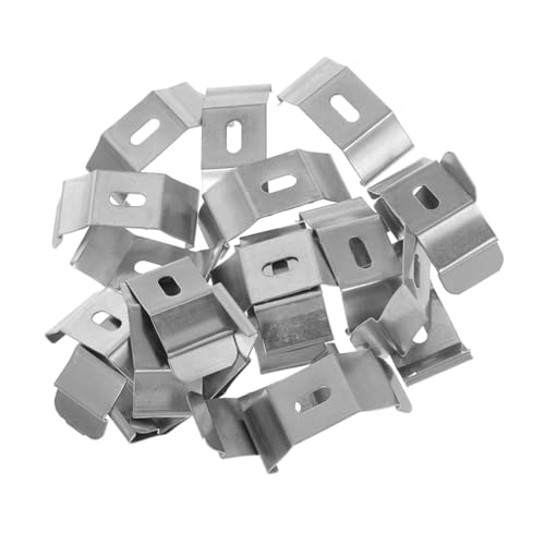JECOMPRIS 50 Stück Zubehör Für Jalousien Zubehör Für Rollos Befestigungsschelle Aus Metall Halterungen Für Vertikale Gardinenstangen Rollo-befestigungssatz Jalousien Halterungen Eisen Silber JECOMPRIS 50 Stück Zubehör Für Jalousien Zubehör Für Rollos Befestigungsschelle Aus Metall Halterungen Für Vertikale Gardinenstangen Rollo-befestigungssatz Jalousien Halterungen Eisen Silber von JECOMPRIS