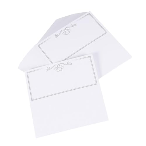 JECOMPRIS 50Stücke Tischkarten Blanko für Hochzeiten Geburtstagsfeiern Sitzschilder aus Hochwertigem Papier zum Gestalten und Beschriften für Jede JECOMPRIS 50Stücke Tischkarten Blanko für Hochzeiten Geburtstagsfeiern Sitzschilder aus Hochwertigem Papier zum Gestalten und Beschriften für Jede von JECOMPRIS