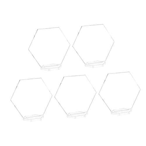 JECOMPRIS 5Stücke Hochwertige Transparente Hochzeitszeichen Teiliges Dekorative Tischschilder aus Doppelseitiges Design für Kreative Tischdekoration für Hochzeiten JECOMPRIS 5Stücke Hochwertige Transparente Hochzeitszeichen Teiliges Dekorative Tischschilder aus Doppelseitiges Design für Kreative Tischdekoration für Hochzeiten von JECOMPRIS