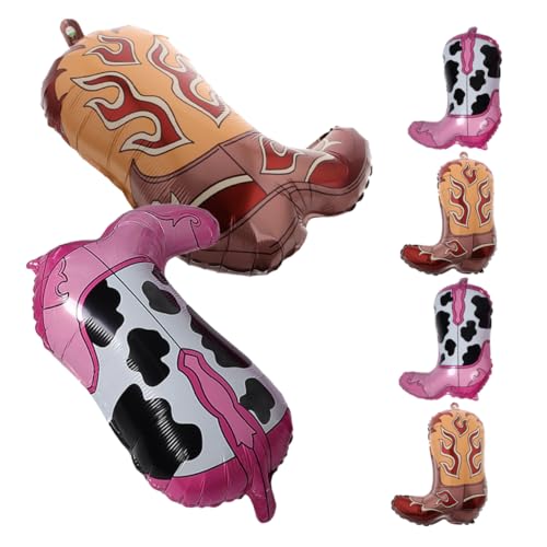 JECOMPRIS 6 Cowgirl-stiefel-luftballons: Cowboy-rodeo-folien-jumbo-luftballons Für Western-motto-junggesellinnenabschied, Geburtstag, Babyparty, Rodeo, Disco-party-dekorationen JECOMPRIS 6 Cowgirl-stiefel-luftballons: Cowboy-rodeo-folien-jumbo-luftballons Für Western-motto-junggesellinnenabschied, Geburtstag, Babyparty, Rodeo, Disco-party-dekorationen von JECOMPRIS