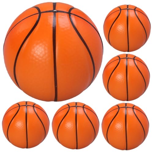 JECOMPRIS 6 Stück Mini Basketball Stressbälle PU Schaumstoffbälle für Stressabbau und Entspannung für Erwachsene für Schule und Büro JECOMPRIS 6 Stück Mini Basketball Stressbälle PU Schaumstoffbälle für Stressabbau und Entspannung für Erwachsene für Schule und Büro von JECOMPRIS