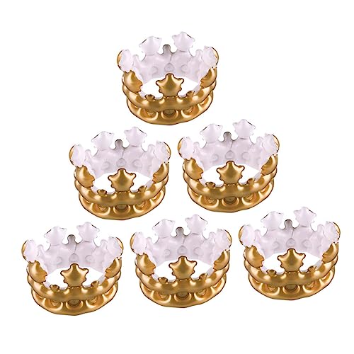 JECOMPRIS 6 Stück Teiliges Aufblasbares Krone Vielseitiger Party Kopfschmuck für Geburtstag und Cosplay Komfortabel Leicht Perfektes Accessoire für Erwachsene von JECOMPRIS