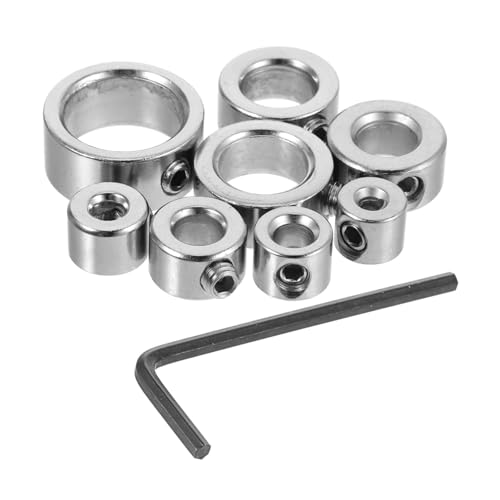 JECOMPRIS 8Stücke Teiliges Bohrermanschetten Set aus Tiefenanschlagringe für Präzise Bohrtiefen Holzbearbeitung mit Schraubenschlüssel für Einfache Anpassungen JECOMPRIS 8Stücke Teiliges Bohrermanschetten Set aus Tiefenanschlagringe für Präzise Bohrtiefen Holzbearbeitung mit Schraubenschlüssel für Einfache Anpassungen von JECOMPRIS