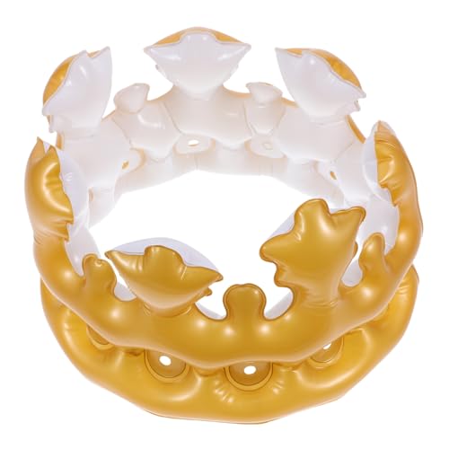 JECOMPRIS Aufblasbare aus Hochwertigem PVC Bunte Geburtstagskrone als Karneval Kostümzubehör Leichtes Sicheres für Mädchen und Jungen für Party und Fasching JECOMPRIS Aufblasbare aus Hochwertigem PVC Bunte Geburtstagskrone als Karneval Kostümzubehör Leichtes Sicheres für Mädchen und Jungen für Party und Fasching von JECOMPRIS