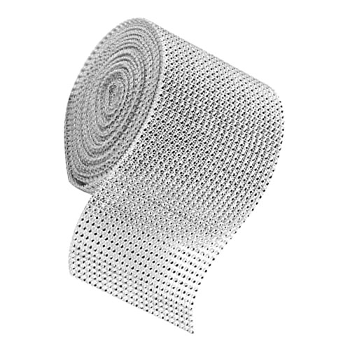 JECOMPRIS Bling Rhinestone Mesh Band Yards Silber für Hochzeitsdekoration Tischdeko Diy Bastelprojekte Glitzernde Kristallborte für Geburtstagsfeiern und JECOMPRIS Bling Rhinestone Mesh Band Yards Silber für Hochzeitsdekoration Tischdeko Diy Bastelprojekte Glitzernde Kristallborte für Geburtstagsfeiern und von JECOMPRIS