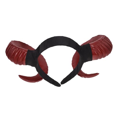 JECOMPRIS Cosplay Teufel Hörner Haarband Schafhorn Stirnband für Halloween Kostüm Party Dekoration für Festivals und Besondere Anlässe von JECOMPRIS