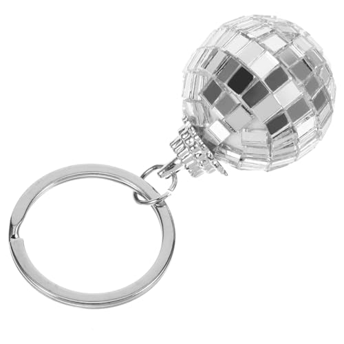 JECOMPRIS Disco Kugel Schlüsselanhänger Tragbarer Taschenanhänger Einzigartiges Party Accessoire für Rucksäcke Handtaschen und Schlüsselbund von JECOMPRIS