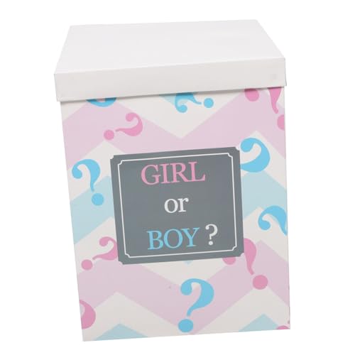 JECOMPRIS Geschlechtsoffenlegungsbox für Luftballons Faltbare Shower Dekoration für Junge oder Mädchen Kreative Geschenkbox für Geburtstagsfeiern und Gender Reveal Partys JECOMPRIS Geschlechtsoffenlegungsbox für Luftballons Faltbare Shower Dekoration für Junge oder Mädchen Kreative Geschenkbox für Geburtstagsfeiern und Gender Reveal Partys von JECOMPRIS