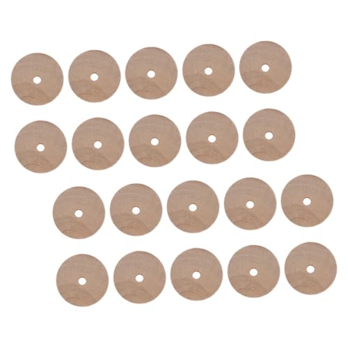 JECOMPRIS Holzhandwerk 20St Log-Rad bastelt Holzräder Spielzeugräder Holz holzräder zum basteln holzrad Modell Holzräder kleine Holzräder hölzern Kunsthandwerk Bastelmaterial Zubehör von JECOMPRIS