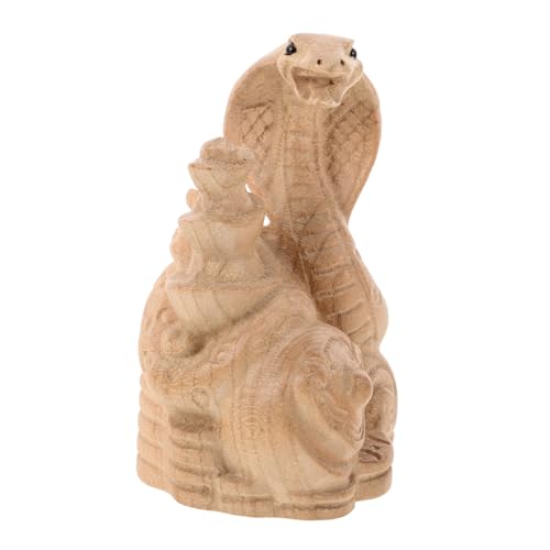 JECOMPRIS Holzschlangenfigur Handgefertigte Feng Shui Statue aus Unbehandeltem Holz Kunstvolle für Wohlstand Chinesischen Neujahr für Zuhause JECOMPRIS Holzschlangenfigur Handgefertigte Feng Shui Statue aus Unbehandeltem Holz Kunstvolle für Wohlstand Chinesischen Neujahr für Zuhause von JECOMPRIS