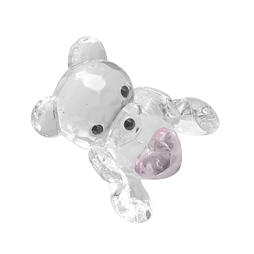 JECOMPRIS Kreatives Kristallbären Desktopornament Tischdekoration aus Hochwertigem Kristall Perfektes für Weihnachten oder Polterabend Stilvolle Wohnaccessoires für Erfrischendes von JECOMPRIS