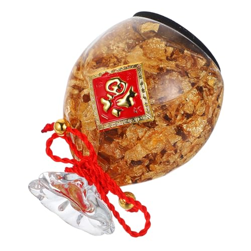 JECOMPRIS Kristall Geldbeutel Deko mit Goldfolie Feng Shui Reichtumsbringer für Schreibtisch Wohnzimmer Feng Shui Ornament JECOMPRIS Kristall Geldbeutel Deko mit Goldfolie Feng Shui Reichtumsbringer für Schreibtisch Wohnzimmer Feng Shui Ornament von JECOMPRIS