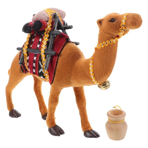 JECOMPRIS Lebensechte Kamel-Modell, Tischdekoration, Reise-andenken, Kleines Kamel, Hübsches Miniatur-Kamel, Realistische Kamel-Figur, Desktop-Kleintier-Modell JECOMPRIS Lebensechte Kamel-Modell, Tischdekoration, Reise-andenken, Kleines Kamel, Hübsches Miniatur-Kamel, Realistische Kamel-Figur, Desktop-Kleintier-Modell von JECOMPRIS