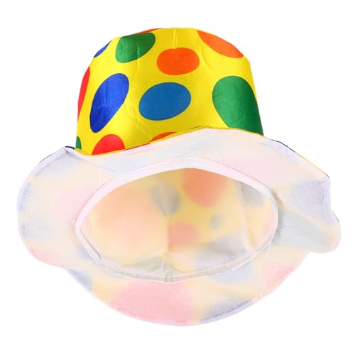 JECOMPRIS Lustiger Clown Hut Halloween Kostüm Zubehör für Karneval Cosplay Party Bühnenauftritt Auffällige Kopfbedeckung für Erwachsene JECOMPRIS Lustiger Clown Hut Halloween Kostüm Zubehör für Karneval Cosplay Party Bühnenauftritt Auffällige Kopfbedeckung für Erwachsene von JECOMPRIS